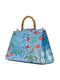 Gucci Flora Azure Shanghai Blue Large Floral Handbag Italy Bag Handbag Flower Bamboo New