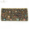Mary Frances Starry Starry Night Stone Beaded Clutch Handbag Purse Black New