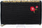Mary Frances Flowers Gone Wild Animal Floral Crossbody Clutch Black Handbag New