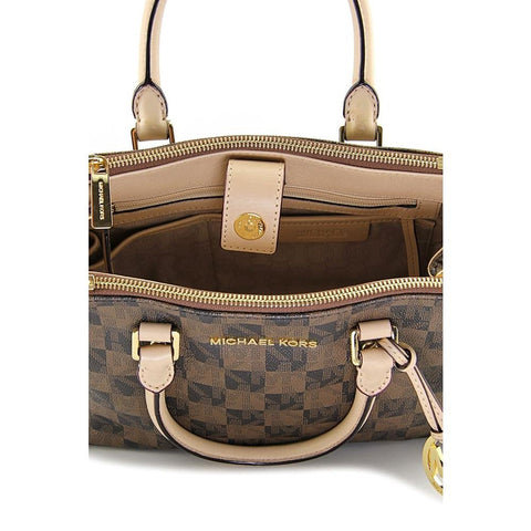 Michael Michael Kors Sutton Blk/brn Sm Satchel