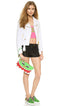 Moschino Cheap and Chic Italy Dino Green Patent Leather Monster Clutch New