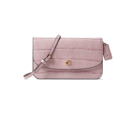 COACH Embossed Croc Hayden Crossbody Ice Purple Leather Handbag Bag C8941 New