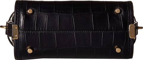 COACH Women's Embossed Croc Coach Swagger 20 LI/Navy Satchel
