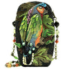 Mary Frances Chatterbox Bird Parrot Green Special Beaded Bag Handbag Purse NEW