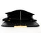 Michael Kors Susannah Quilted Leather Lock Clutch Shoulder Bag Gold Black NEW