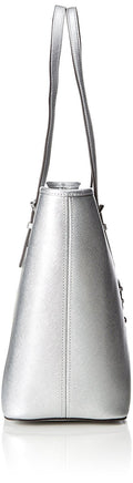 Michael Kors Jet Set Travel Medium Saffiano Leather Top-Zip Tote Bag (STH  PACIFIC) 38S1GTVT8L-Sth Pacific - AllGlitters