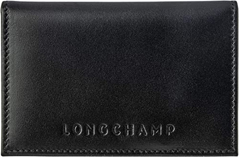 LONGCHAMP Ruban Fold Mens Black Small Bag Le Foulonne Wallet Homme Men NEW