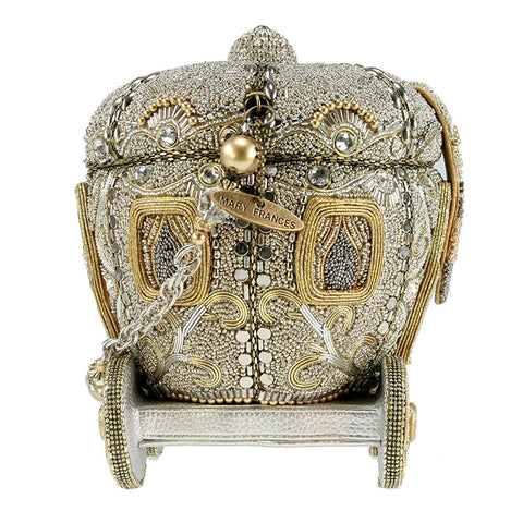Mary Frances Before Midnight Carriage Special Bag Handbag Gold Cinderella New