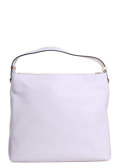 MICHAEL Michael Kors Weston Large Top Zip Shoulder Bag (Optic White)