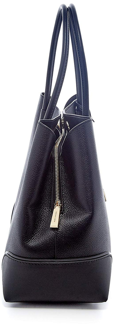 Michael Kors Womens Annie Tote Black Handbag Leather New Bag