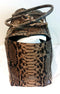 Michael Kors Collection Brown Large Miranda Python Tote Suntan NEW