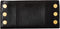 Hammitt 110 North Black Brushed Leather Wallet Gold Soft Zip NEW