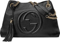 Gucci Soho Leather Chain Shoulder Handbag Black