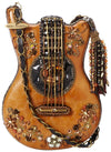 Mary Frances 09-110 Hall Of Fame Shoulder Bag Guitar Brown Handbag NEW