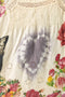 Magnolia Pearl Pink Appliqué Clementine Tank Top 275 Floral White TOP CAT New