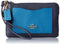 COACH Women's Color Block Corner Zip Li/Navy/Peacock Clutch