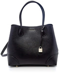 Michael Kors Womens Annie Tote Black Handbag Leather New Bag