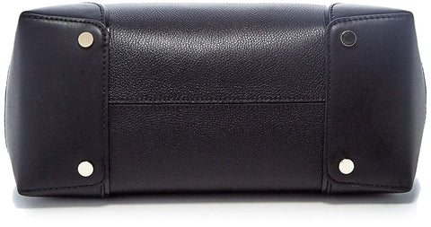 Michael Kors Womens Annie Tote Black Handbag Leather New Bag