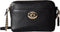 COACH Women's Pebbled Leather Turnlock Camera Bag Black Cross Body