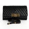 Michael Kors Susannah Quilted Leather Lock Clutch Shoulder Bag Gold Black NEW