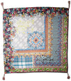 Johnny Was Women's Patterned Silk Square Scarf with Tassels, Multi, O/S