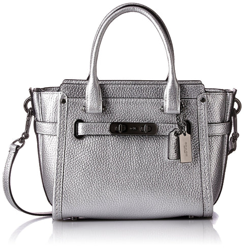 COACH Women's Pebbled Leather Coach Swagger 21