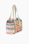 America and Beyond Daphne Embellished Tote Beaded Pink Handbag Large Bag NEW