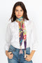 Johnny Was Women’s Topiary Silk Tassels Scarf New