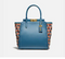 Coach Troupe Weaved Leather Blue Handbag New With Tags (NW)