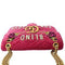 Gucci Blind For Love Pink Velvet Handbag Bag Marmont GG Gold Italy New