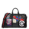 GG Supreme Monogram Night Patches Carry On Duffle Black Travel Leather Men NEW
