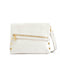 Hammitt Leather Handbag Vip Medium Calla Lily Crocco White Bag Brushed Gold New