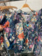 Johnny Was SUNRISE HANDKERCHIEF DRESS Blue Flower Swim Cocktail Wedding XL NEW RESORT LOUNGE