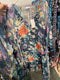 Johnny Was SUNRISE HANDKERCHIEF DRESS Blue Flower Swim Cocktail Wedding XL NEW RESORT LOUNGE