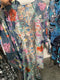 Johnny Was SUNRISE HANDKERCHIEF DRESS Blue Flower Swim Cocktail Wedding XL NEW RESORT LOUNGE