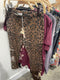 Johnny Was Legging Penelope Leggings Leopard Embroidery Floral Pants Medium NEW
