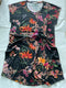 Johnny Was Pocca Sleep Robe Home Lounge Sleepwear Black Floral Long Sleeve New