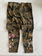 JOHNNY WAS MEI LEGGINGS Cotton Floral Embroidery Molly Camo Pants New