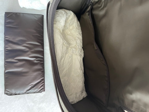 Gucci GG Supreme Canvas Diaper Bag Handbag Brown Authentic Baby NEW