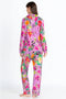 JOHNNY WAS LOUNG 2 PIECE LONG SLEEVE PANT PURPLE GOZA LONG PJ SET NEW XXL EXTRA EXTRA LARGE