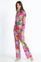 JOHNNY WAS LOUNG 2 PIECE LONG SLEEVE PANT PURPLE GOZA LONG PJ SET NEW XXL EXTRA EXTRA LARGE