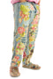 Magnolia Pearl 371 Cotton Floral Pants Applique Miner Denims Wash Pant Blue NEW