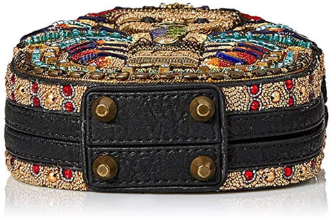 Mary Frances Tut Beaded Pharaoh Boy King Egypt Special Handbag Gold Black Bag New