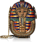 Mary Frances Tut Beaded Pharaoh Boy King Egypt Special Handbag Gold Black Bag New