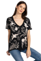 Johnny Was FRANKIE TIERED Field Dress Cotton Floral Embroidery Linen Black New