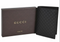Gucci Black Leather GG Box Men Mens Case Logo Bi Fold Wallet Italy NEW