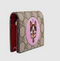 Gucci Dog Brown 25 GG Card Case Pink Leather Small Wallet Red Italy Bosco Bag NEW
