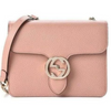 Gucci Soft Pink Handbag Large Interlocking Chain Leather Shoulder Bag Itay NEW