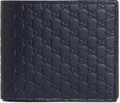 GUCCI Black Wallet microguccissima Fold Medium GG Italy Leather Bifold 260987 New