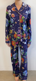 Johnny Was Pajamas Lounge AURORA BOREALIS Robe Orbit Medium Purple Sleep NEW